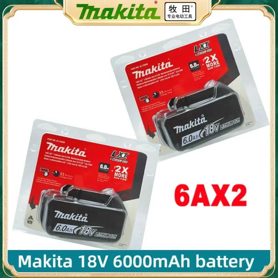 Original Makita 6Ah/5Ah/3Ah for Makita 18V Battery BL1830B BL1850B BL1850 BL1840 BL1860 BL1815 Replacement Lithium Battery