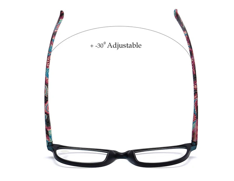 Red Green Computer Reading Glasses Women Men Oval Clear Resin Magnifier Eyewear Presbyopic Optical Glasses +0.5 0.75 1.75 2.75