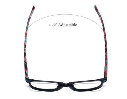 Red Green Computer Reading Glasses Women Men Oval Clear Resin Magnifier Eyewear Presbyopic Optical Glasses +0.5 0.75 1.75 2.75