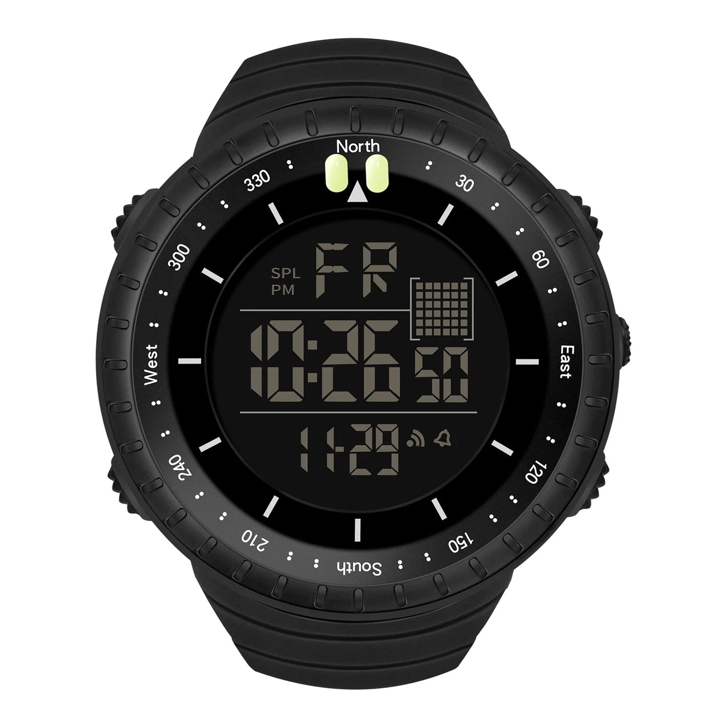 SYNOKE 9648 NEW High Quality Green Boys Digital Watch Stylish Silicone Strap Chronograph Luminous Simple Sports Wristwatch