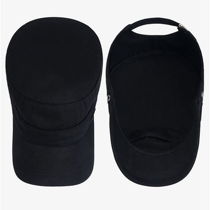 Vintage Men Flat Top Hat Adjustable Army Military Hats Cadet Style Men Women Army Cap Outdoor Fisher Sun Protective Hat