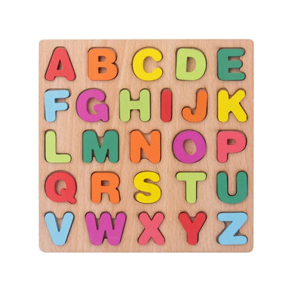 Montessori Baby Puzzle Wooden Toys 1 2 3 Years Children Hand Grab Board Game Toddler Fine Motor Skills Educational Toys for Kids