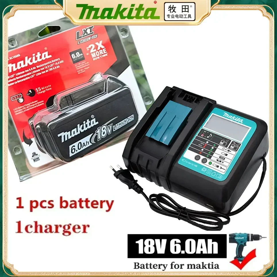 Original Makita 6Ah/5Ah/3Ah for Makita 18V Battery BL1830B BL1850B BL1850 BL1840 BL1860 BL1815 Replacement Lithium Battery