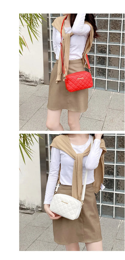 2023 Tassel Small Messenger Bag For Women Trend Lingge Embroidery Camera Female Shoulder Bag Fashion Chain Ladies Crossbody Bags